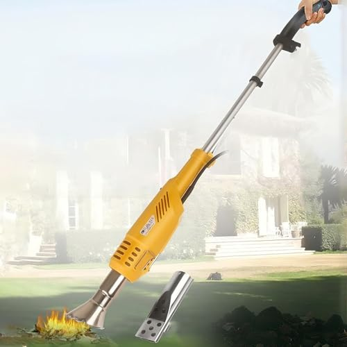 Bruciatore elettrico per erbacce, 2000 W, con 2 ugelli, calore 650 °C, cavo da 1,8 m per giardino, patio, vialetto