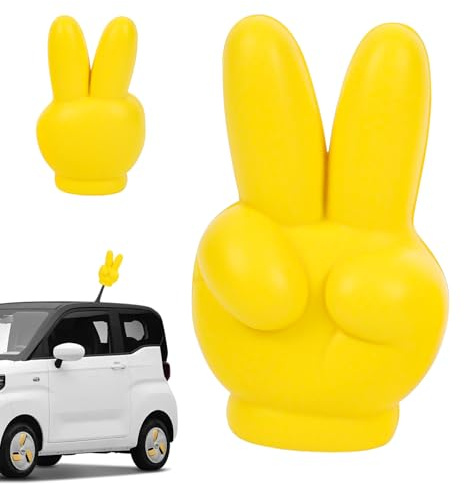 Antenna Topper Handgeste,Antennen Ornament,Niedlicher Dachschmuck,Dachornament im kreativen Auto-Stil,Für Arbeitsplatz Traktor Die Meisten Fahrzeuge SUV Wohnwagen