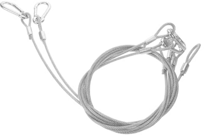 ELAYARD Cable de Seguridad de Acero Inoxidable para Luz de Escenario 4 Piezas 70 Cm 20 Kg Resistencia Cuerda Seguridad Equipo de Iluminación para Conciertos y Teatro
