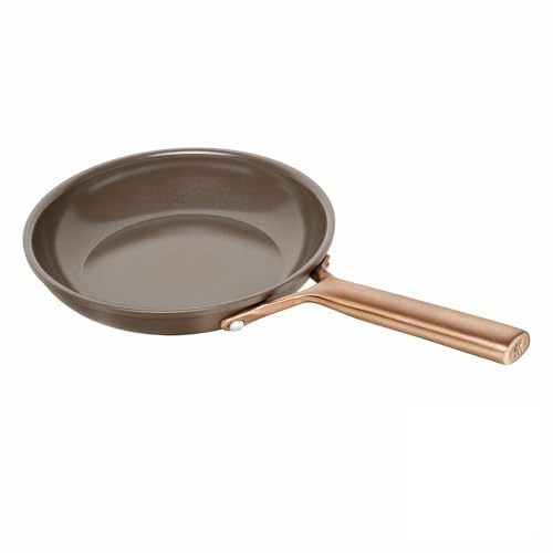 ZWILLING Milano Bratpfanne 20 cm, Aluminium, Keramik-Antihaftbeschichtung, hergestellt ohne PFAS, induktionsgeeignet, spülmaschinengeeignet, Made in Italy, braun