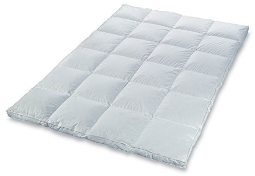 Daunendecke Bettdecke Kassettenbett mit Aussensteg extra Warm Winterbett gefüllt mit 80% Daunen 135x200 Garantiert kein Lebendrupf NEU&OVP (135x200 gefüllt mit 1300 gr. 80% Daunen 20% Federn)