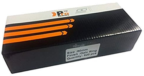 Handy Pack 520 Galvanised Ring Framing Nails for DEWALT Cordless First Fix (90mm)