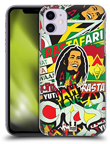 Head Case Designs Rasta Sticker Happy - New Hard Back Case Compatible With Apple iPhone 11