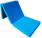Natalia Spzoo Kunstleder Gymnastik Faltmatratze 195 x 65 x 8 cm mit Haltegriff (Blau)
