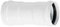 Raccord de raccordement FF Manchon émaillé blanc aluminium (diamètre 80 mm)