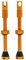 Peaty's X Chris King MK2 Tubeless Ventil Presta - Integrierter Speichenschlüssel & Ventilkernentfernungskappen, Mountainbike, Rennrad Fahrrad Reifen, Kompatibel einfügen, 7075 Aluminium - 60mm Orange