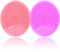Baby Bath Brush, Baby Cradle Cap Brush, Silicone Massage Brush, Silicone Scrubbers Exfoliator Brush, Baby Skin Scrubbers Essential for Dry Skin, Cradle Cap and Eczema 2 Pack (Small-Pink&Purple)