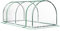 Outsunny Serre de Jardin Mini Serre Serre à tomates dim. 2L x 1l x 0,8H m Porte zippée bâche PVC Acier Transparent