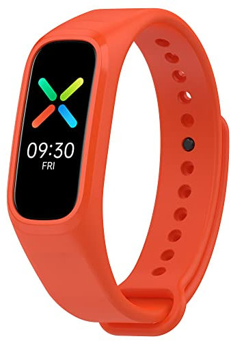 BoLuo Bracelet de Montre pour Oppo Band/OnePlus Band, Sangle de Remplacement en Silicone avec Fermoir (Orange)