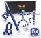 Elegancy Fidget Pen w/Magnetic Balls | Deformable Decompression Magnetic Pen Fidget Toy for Anxiety Relief | Stress Relief Multi-Functional Ballpoint Pens | Cool Stuff Magnets for Kids (Blue)