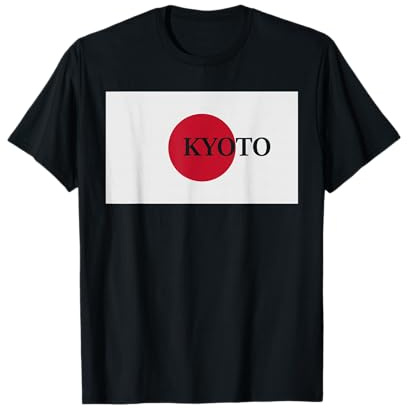 Japan Kyoto Asien Reise Flagge T-Shirt