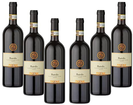ARIONE | Vino Rosso Barolo DOCG, Annata 2018, Confezione da 6 Bottiglie da 750 ml