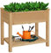 Abician Carré Potager sur Pied surélevé Table pour Semis en Bois avec Étagère 86 x 46 x 76 cm