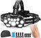 Stirnlampe Led Wiederaufladbar,Superhell 22000 Lumens 11 LED Sensor Stirnlampe 22 Lichtmodi Kopflampe,Mit Rotlicht IPX4 Wasserdicht Kopflampe Stirnlampe Aufladbar für Camping,Wandern,Joggen,Angeln