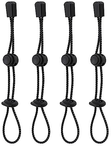 EMSea 4 Stück Rucksack, Kletterstange, Schnalle, Kordel, Rucksack, Wandern, Stockhalter, Seil, Rucksack, elastisches Seil, Zubehör für den Außenbereich, 20 cm
