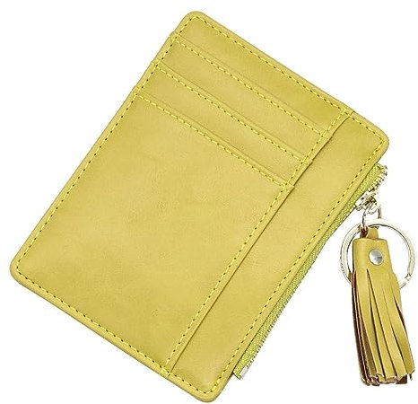 LJCZKA Porta Carte di Credito Sottile Donna, Portafoglio Sottile con Portamonete, Porta Tessere Donna Sottile con Blocco RFID