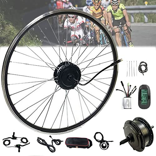 Umrüstsatz für Elektrofahrrad, 48 V, 250 W/500 W/1000 W, leistungsstarkes Elektrofahrrad für Vorderrad, bürstenloser Nabenmotor für 50,8 cm (20 Zoll), 24 Zoll, 26 Zoll, 27,5 Zoll, 28 Zoll, 29 Zoll,