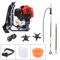 ROGONPDK Profi Benzin Motorsense 2 Takt Profi Rucksack Benzin Motorsense Rückentragbare BenzinMotorsense Rasentrimmer Freischneider 43CC Benzin Motorsense