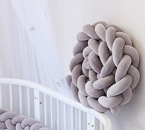 COITROZR Bettschlange Geflochten, Seitenschläferkissen, Knotenkissen Geflochten, Stillkissen Bettrolle Zierkissen Bettumrandung, Deko Kissen Für Schlafzimmer Wohnzimmer