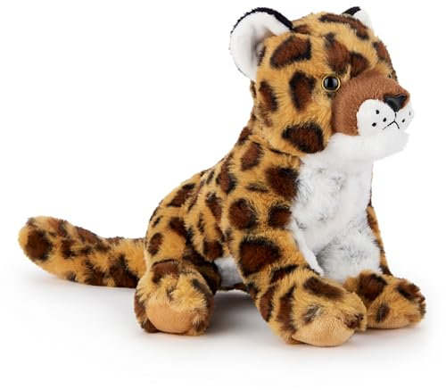 Zappi Co Flecki der Jaguar Plüschtier Jag (22cm) Gefleckter Kumpel - Weich, Kuschelig, 100% Recycelt - Mächtiger Dschungelbegleiter