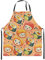 Homewish Sushi Cartoon Schürzen, Nette Lebensmittel Thema Schürze, Japanische Art Kawaii Chef Schürze, Einstellbare Orange Lätzchen Schürze Für Kochen Küche Backen Garten