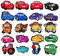 Cars Shoe Charms 20pcs Different Decoration for Teens Adults Clog Accessories Party Favor