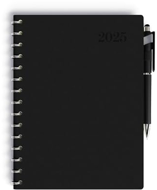 ICE TOYS Kalender 14 Monate Format F5 mit Touchpen geeignet für Büro Weihnachten Geschenk und jede Party (schwarz)