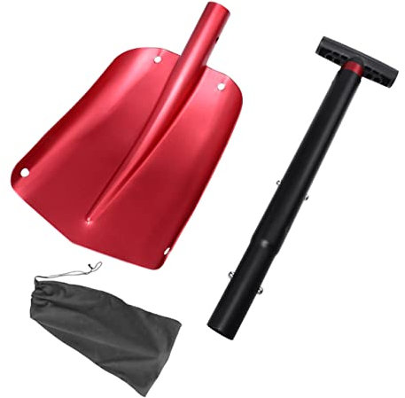 Beatifufu Plegable Todoterreno para Rascador De Hielo Retráctil Quitanieves De Aluminio