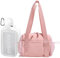 Mini Turnbeutel für Damen, Rosa, kleine Tragetasche mit Nassfach und Kulturbeutel, Pink, Sporttasche