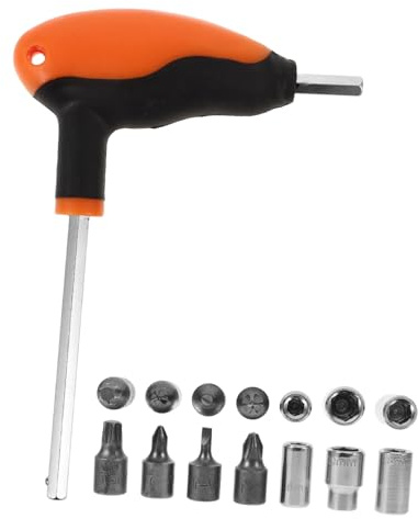 JECOMPRIS Motorcycle Bit Socket for t Handle Socket Long Arm Wrench for Bike Maintenance and Home Repair Tasks