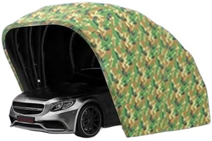 JKELPV Abris de Voiture Garage Pliant Semi-Automatique Mobile rétractable extérieur Simple abri de stationnement auvent de Voiture Anti-Soleil et auvent Carport Tente de Garage