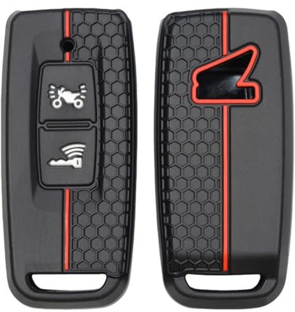 OTMIK Housse Silicone pour clé de Voiture Compatible avec Honda ADV 350 PCX 125 PCX160 AV 350 SH350i Vision 110 Accessoires pour clé de Voiture 2 Boutons