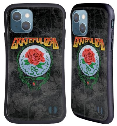 Head Case Designs sous Licence Officielle Grateful Dead Rose Usée Graphiques Coque Hybride Compatible avec Apple iPhone 13
