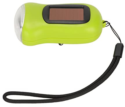 KIMISS Linterna de Manivela de Manivela Recargable Solar - Luz de Emergencia LED para Acampar, Barcos, Viajes en Automóvil, Dinamo Portátil Compacta