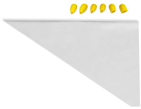 Mortar Bag Plastic Grouting Bag Disposable Filling Bags with 6 free Nozzle Sizes(5mm,7mm,8mm,10mm,11mm,14mm) 10 bags per pack for cement/mortar/putty
