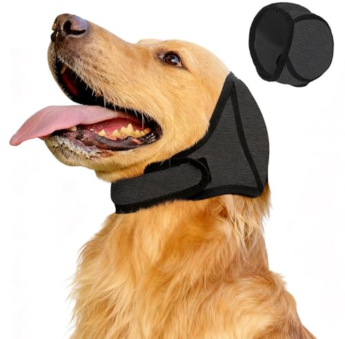 NlsqEU Paraorecchie per Cani, Protezione dell'Udito per Cani, Paraorecchie per Cani, Protezione delle Orecchie per Cani, Protezione dell'Udito Grigia per Cani, Paraorecchie per Cani da Bagno, Cuffia