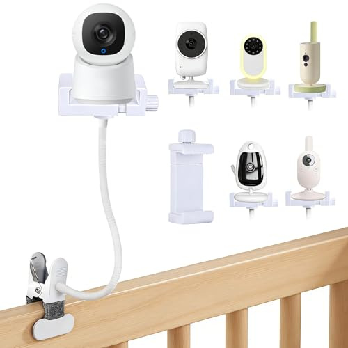 Universelle Baby Monitor Halterung mit Klemme – Kamerahalter für GHB Babyphone, Kompatibel mit Philips Avent, Momcozy, ieGeek, BOIFUN & Handys, Multifunktional als Handyhalter