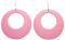 Bluebubble DISCO FEVER 56mm Large Round Pastel Hoop Earrings - 32 Colours Available (Candy Rose Pink) with Gift Bag
