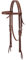 Turquoise Cross Unisex-Erwachsene 45-0135 Weaver Stirnband aus Leder, mit türkisfarbenem Kreuz, Blumenmuster, 1,6 cm, kastanienbraun, 12L x 19W