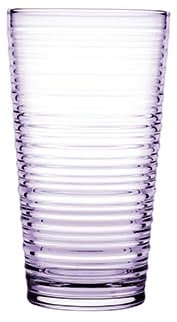 Lot de 3 verres à eau et à jus - Violet - 345 ml