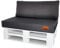 Mayaadi-Home Rückenkissen Indoor Outdoor MH-GD04 Dunkelgrau 120x40x10-20cm