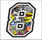 Sticker Number 8 Race 12 cm - Sticker Bomb - Rennen Cross Track Auto Motorrad Aufkleber