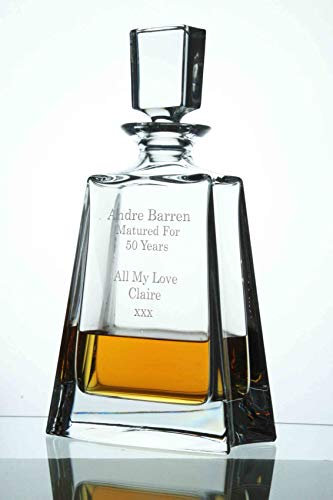 Personalised Kathrene Crystal Pyramid Decanter
