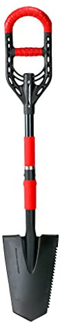 Roamwild Multi-Digger Garden Spade – Reinforced Fibreglass Light Weight Gardening Arrow Head Shovel with Unique Dual Soft AIR Light Grip Technology & Root Saw Stump Cutter.