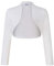 KOJOOIN Damen Bolero Kurze Strickjacke Festlich Kurz Cardigan Elegant Schulterjacke A-Weiß M（Verpackung MEHRWEG）