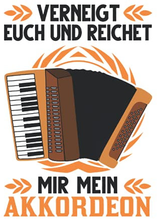 Akkordeonist Notizbuch: Akkordeon Ziehharmonika Akkordeonist Geschenk / 6x9 Zoll / 120 linierte Seiten Seiten