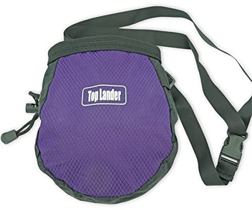 Top Lander - Borsa per gesso per arrampicata su roccia, con cintura e tasca con cerniera, per fitness, palestra, sollevamento pesi, caccia, bouldering