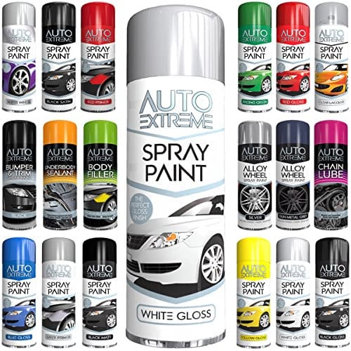 Classic Signature - 1 x Auto Extreme White Gloss Spray Paint 250ml Professional Quality, Perfect Finish for Cars, Bikes,Vans, Metal, Wood