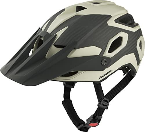 Alpina ROOTAGE - Extrem Robuster, Carbonfaser-Verstärkter Enduro & Trail Fahrradhelm Mit Kühlenden Polstern Für Erwachsene, Mojave-Sand matt, 52-57 cm