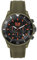 ICE-WATCH - Ice Chrono Khaki Orange - Montre Verte pour Homme avec Bracelet en Silicone - Chrono - 020884 (Large)